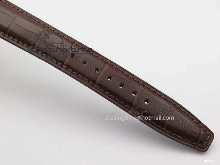 MIROTIME 0115 Portuguese IW371415 ZF 1:1 Best Edition RG Black dial On Brown Leather Strap A Modern 7286